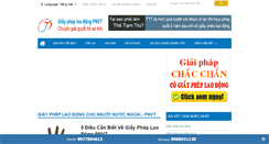 Desktop Screenshot of giaypheplaodong.net.vn