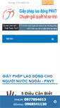Mobile Screenshot of giaypheplaodong.net.vn